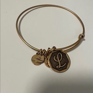 🌴 Alex & Ani Monogram “L” Bangle Bracelet